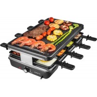 Table Grill, Korean BBQ Grill Electric Indoor Cheese Raclette, Removable Non-Stick Surface, Temperature Control & Dishwasher Safe, 1200W