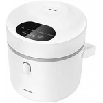 Low Carb Rice Cooker, Digital Programmable Small Rice Cooker, Multi Food Steamer, 24 Hours Preset, Personal Size Cooker for 1-2 People, Portable Rice Cooker 3 Cups (Uncooked), White